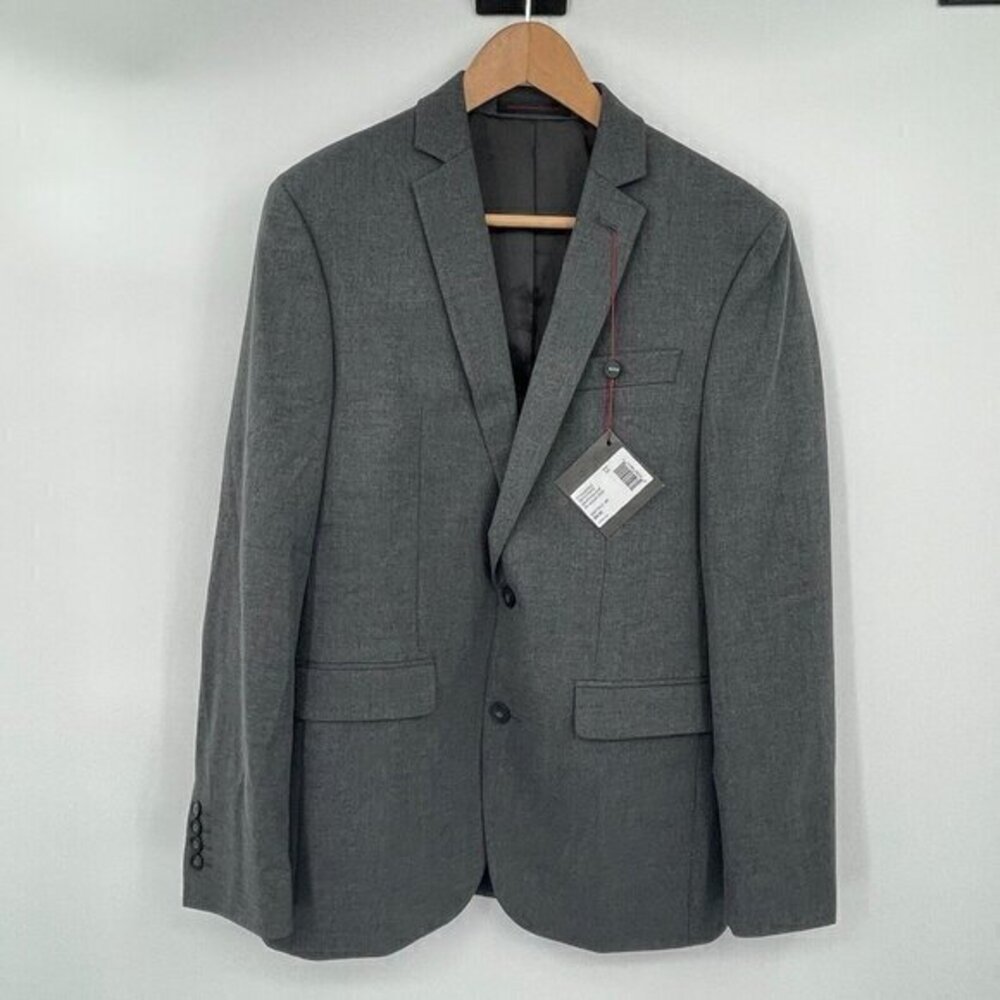 Lord & Taylor 1670 Mens Jacket 38 Regular Business Casual Classic Preppy Gray